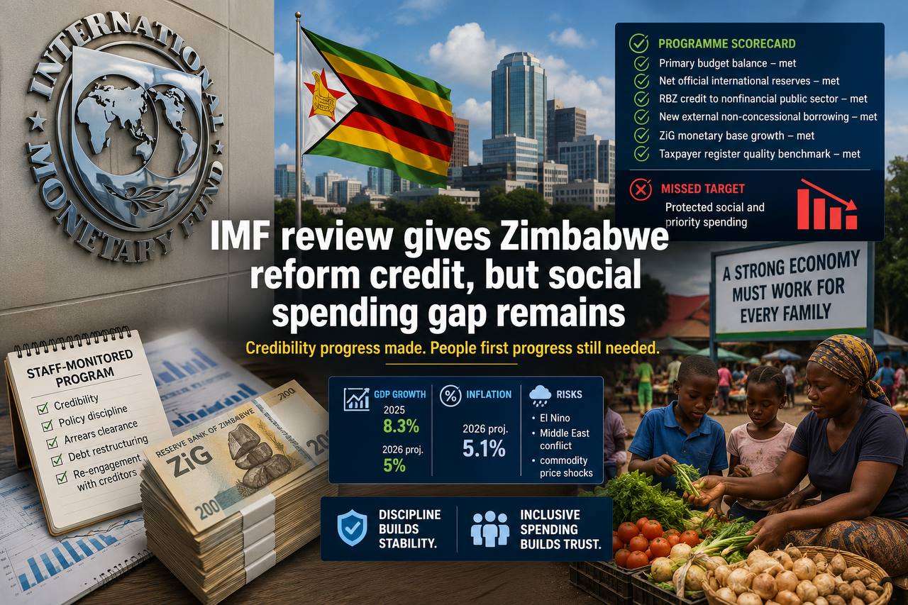 IMF review gives Zimbabwe reform credit, but social spending gap remains
