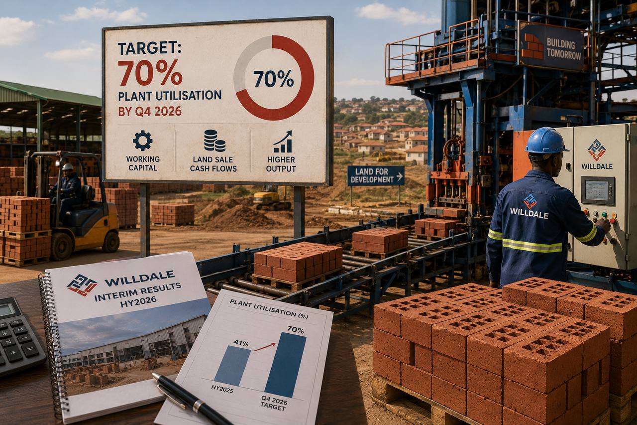 Willdale's 70% capacity target turns on working capital